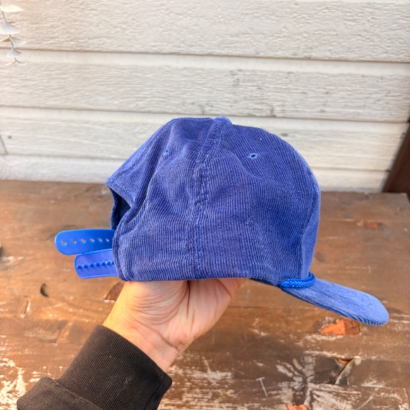 vintage Williams Mine Rescue Team trucker hat rope corduroy blue snapback - Picture 2 of 4